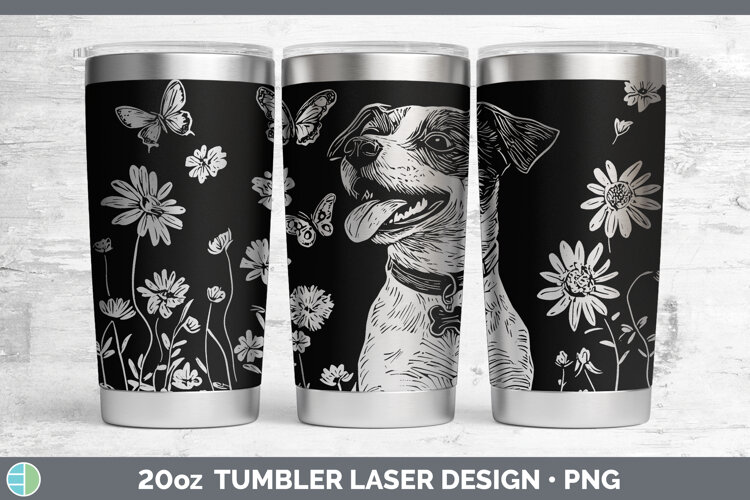 GorgeousWildflowers Dogs Laser 20oz Tumbler design.