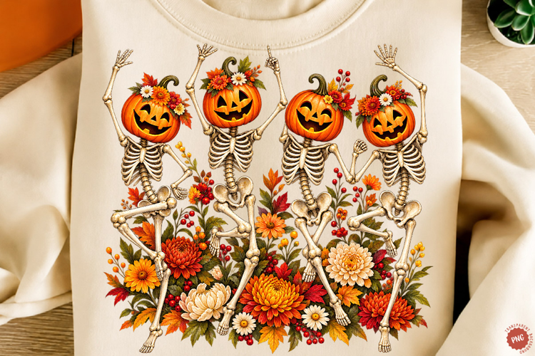 Wildflowers Ghost Png Spooky Season Png, Spooky Floral Ghost