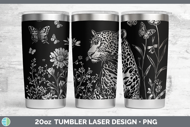 Wildflowers Jaguar Laser 20oz Tumbler Design
