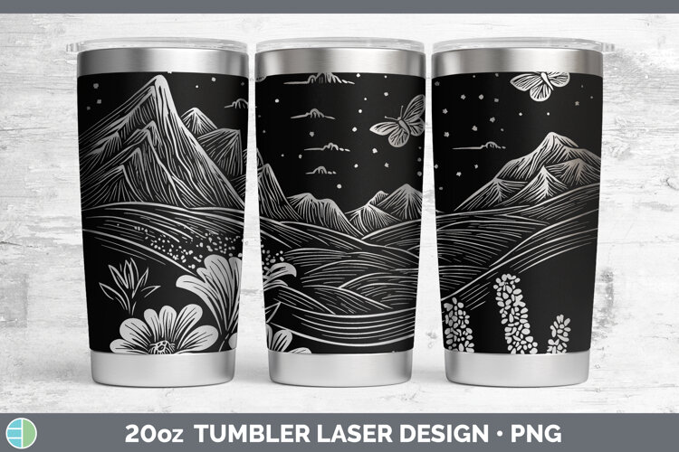 GorgeousWildflowers Laser 20oz Tumbler design.