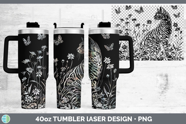 GorgeousWildflowers Laser 40oz Tumbler design.