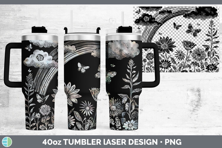 GorgeousWildflowers Laser 40oz Tumbler design.