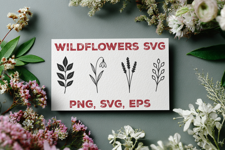 Wildflower Silhouette Image 12