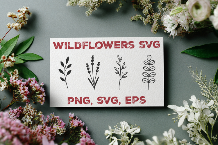 Wildflower Silhouette Image 10