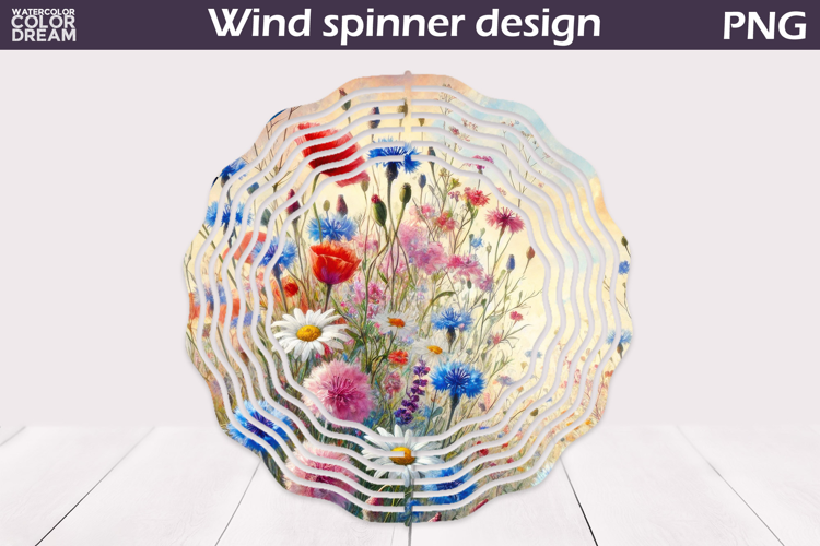 Wildflowers Wind Spinner | Floral Wind Spinner