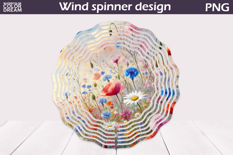 Wildflowers Wind Spinner | Floral Wind Spinner