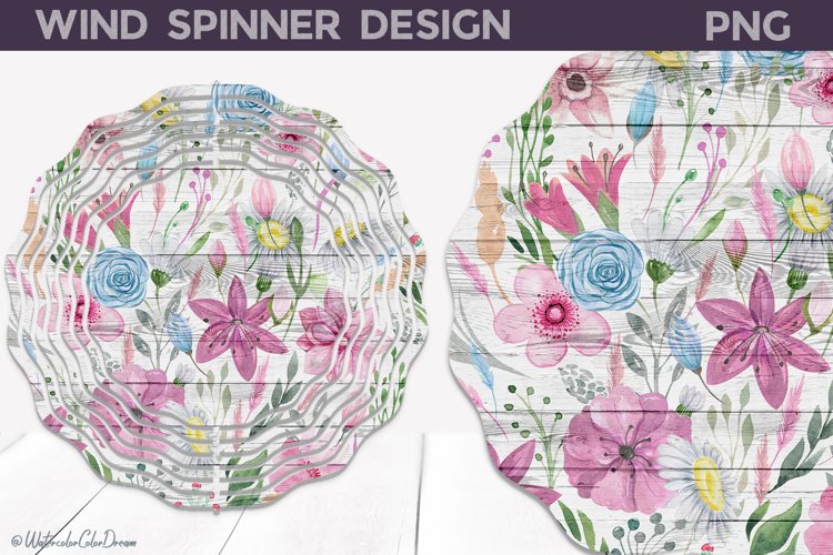 Flowers Wind Spinner PNG | Wildflowers Wind Spinner example image 1