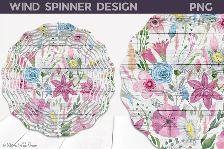 Flowers Wind Spinner PNG | Wildflowers Wind Spinner