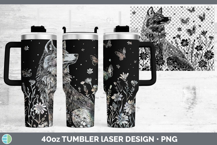 GorgeousWildflowers Laser 40oz Tumbler design.