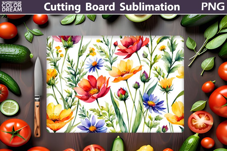 Flowers Cutting Board | Mothers Day Cutting Board