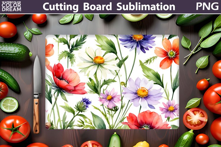 Watercolor Flowers Image 6