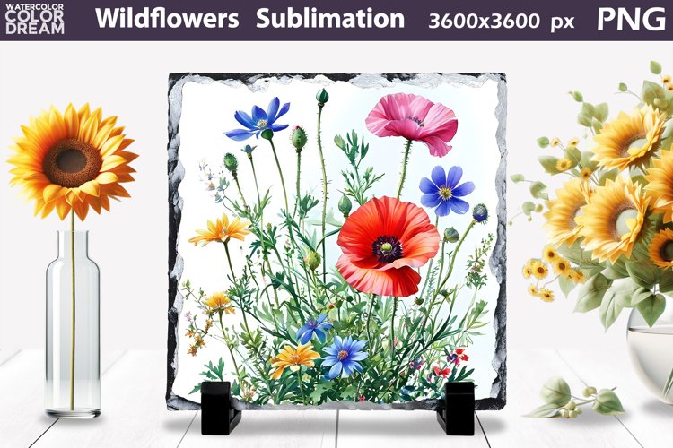 Watercolor Flowers Image 19