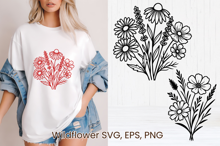 Boho Flower Clipart Image 2