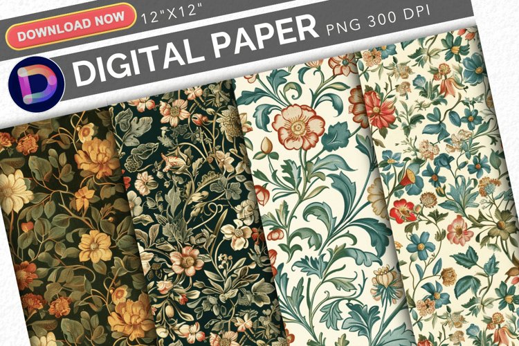 William Morris Digital Paper example image 1