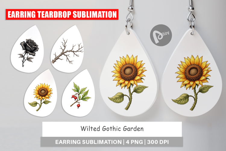 Wilted Garden Earring