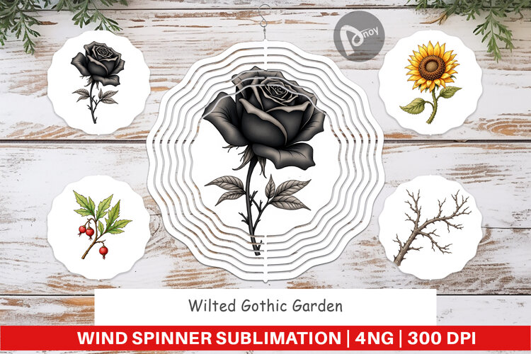 Wilted Garden Wind Spinner example image 1