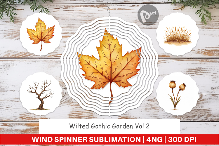 Wilted Garden Wind Spinner