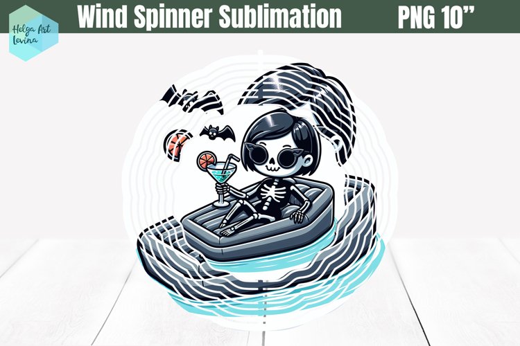 Wind Spinner Sublimation | Funny Witch PNG