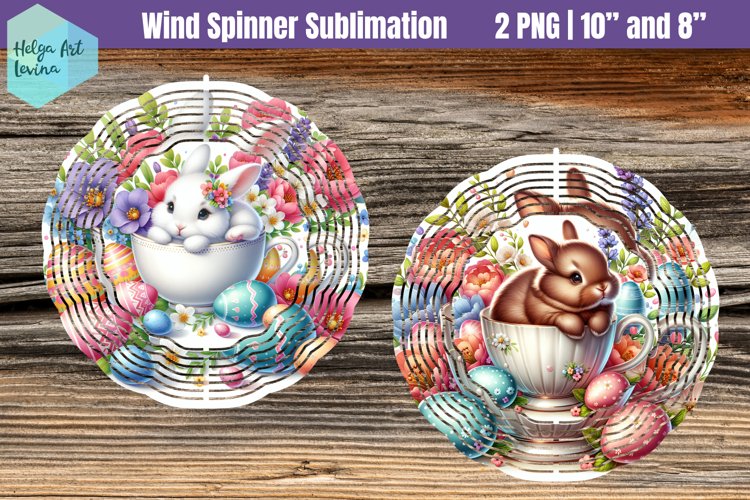 Bunny Easter Wind Spinner Sublimation