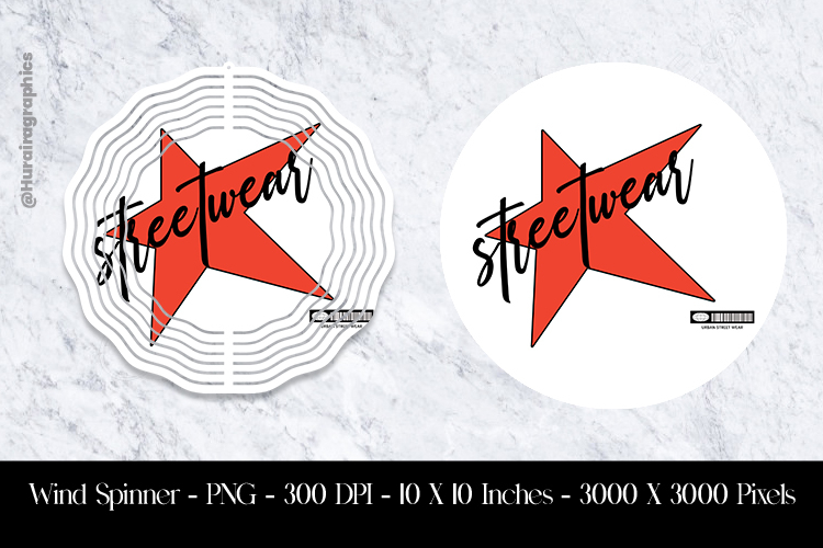 Streetwear Wind Spinner Sublimation