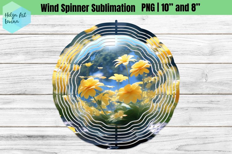 3D Flowers | Wind Spinner Sublimation