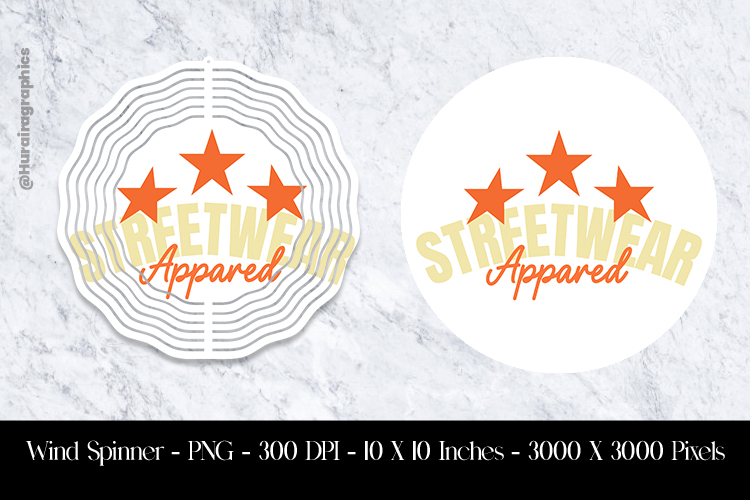 Streetwear Appared Wind Spinner Sublimation