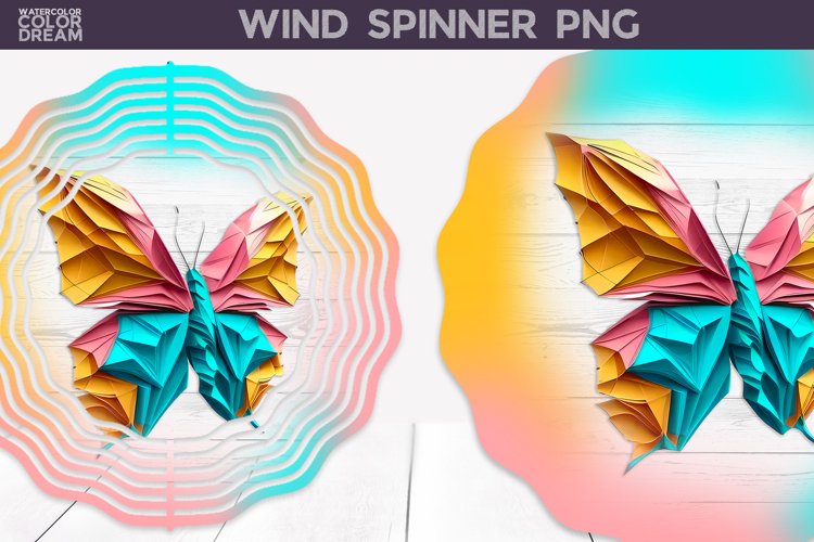 Bright Butterfly Wind Spinner | 3D Wind Spinner example image 1