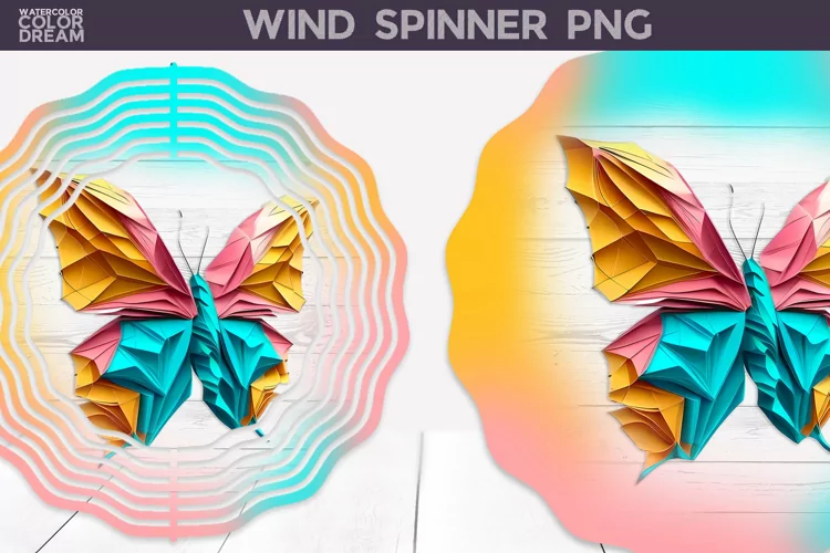 Bright Butterfly Wind Spinner | 3D Wind Spinner