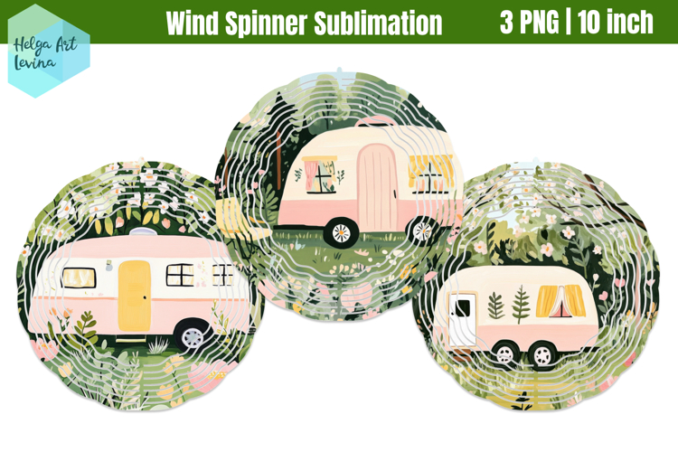 Camping Wind Spinner Sublimation