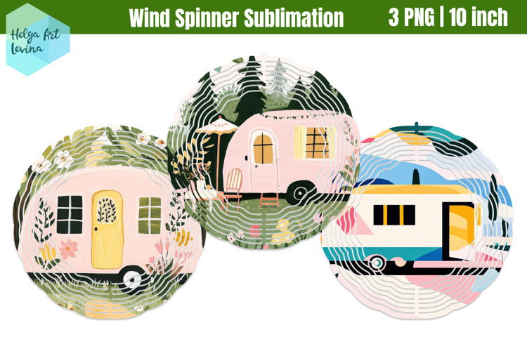 Camping Wind Spinner Sublimation
