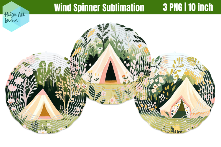 Camping Wind Spinner Sublimation
