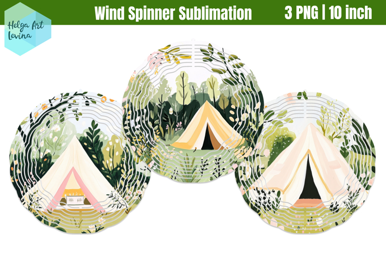 Camping Wind Spinner Sublimation