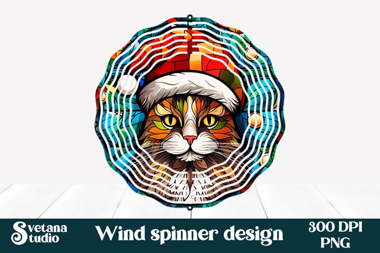 Christmas wind spinner | Stained glass wind spinner