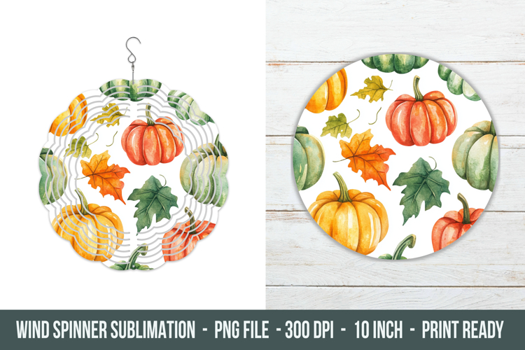 Watercolor Fall Wind Spinner | Wind Spinner Png