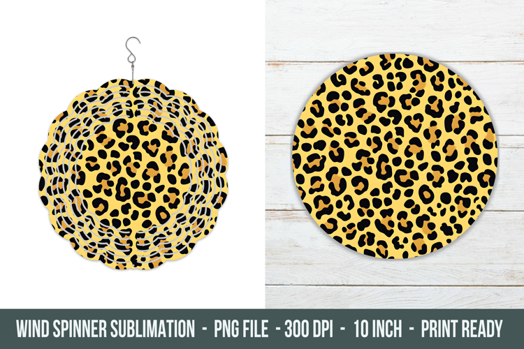 Leopard Print Wind Spinner | Wind Spinner sublimation