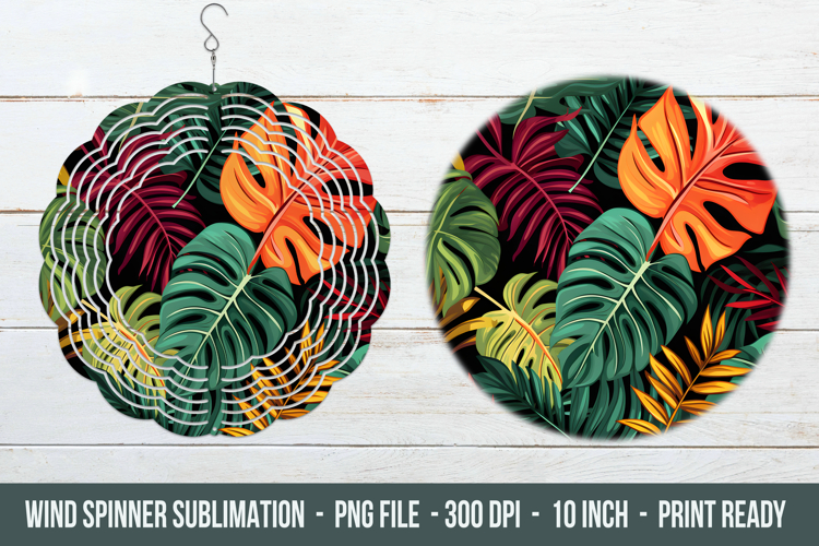 Tropical Leaves Wind Spinner | Wind Spinner Png