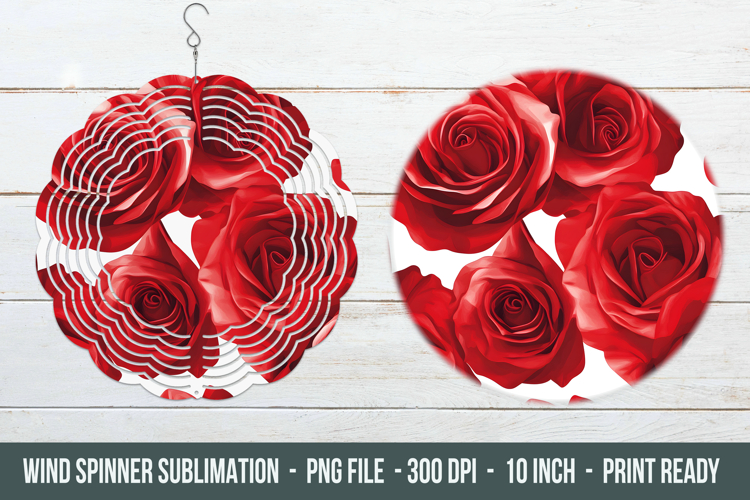 Rose Flower Wind Spinner | Wind Spinner Design