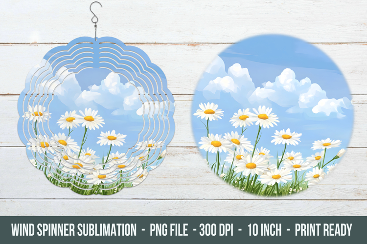 Daisy Flower Wind Spinner | Wind Spinner Design