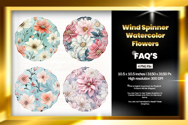 Watercolor Flowers Image 12