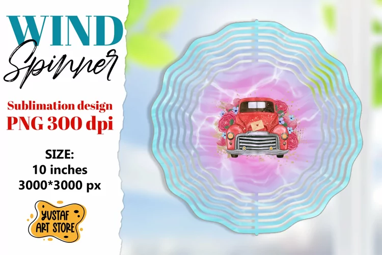 Valentine wind spinner sublimation. Valentine truck design