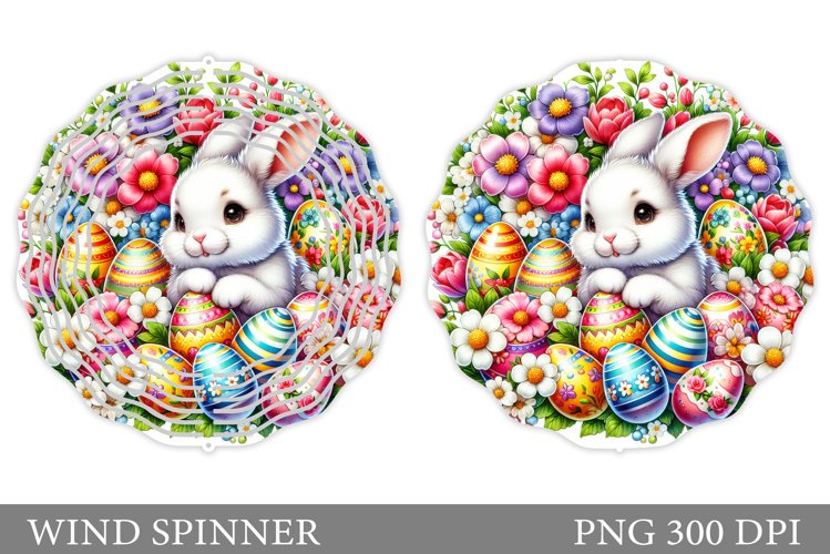 Easter Bunny Wind Spinner. Easter Wind Spinner Design