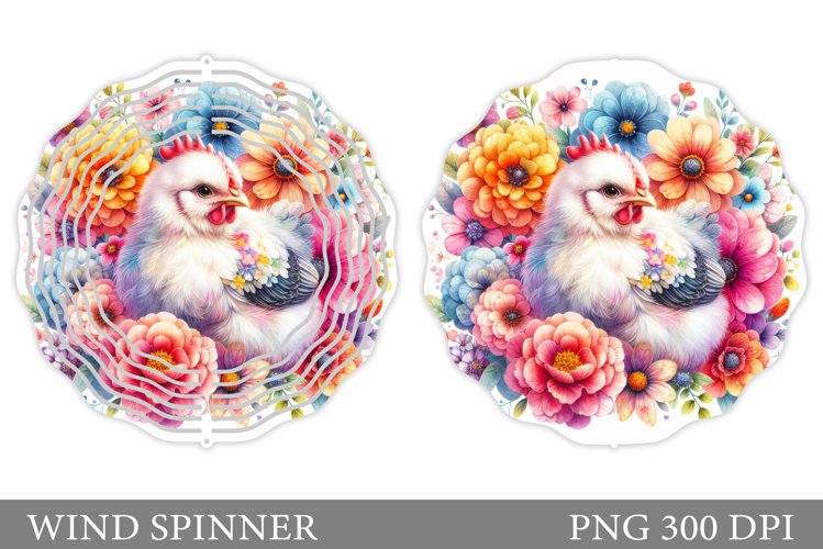 Chicken Wind Spinner Sublimation. Chicken Sublimation