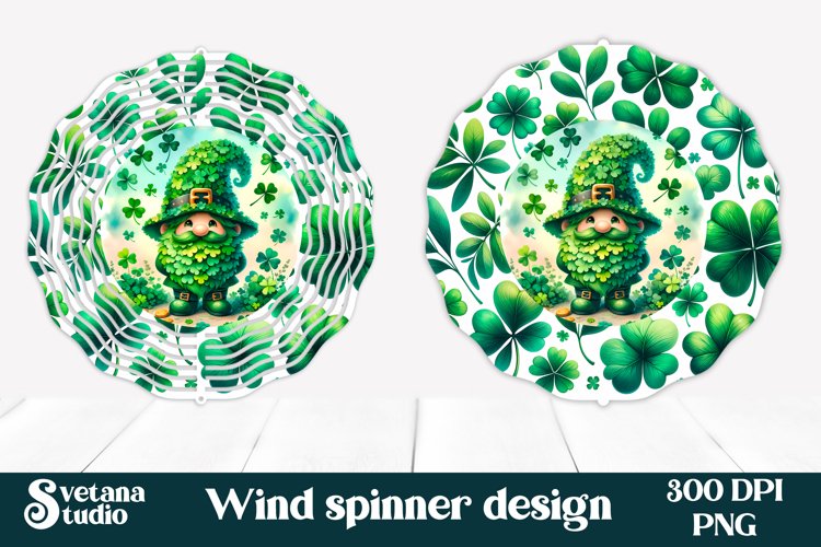 St patricks day wind spinner sublimation