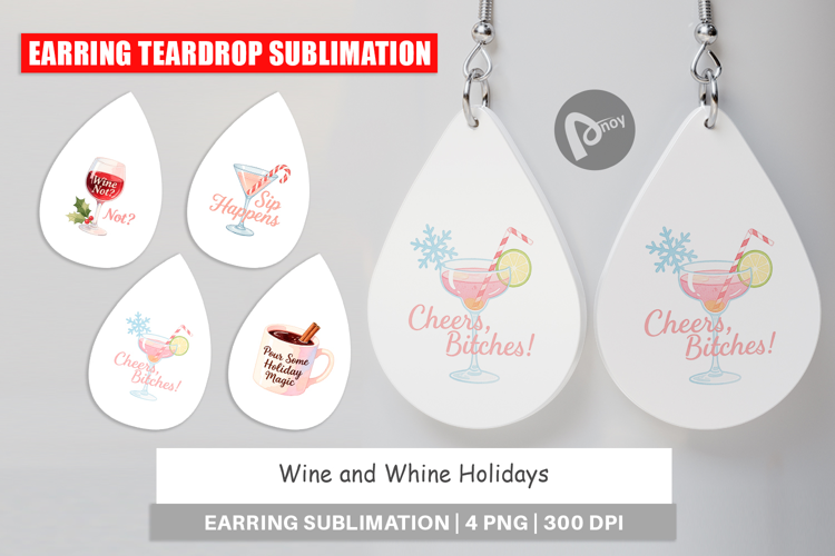 Earring Wine and Whine Quotes