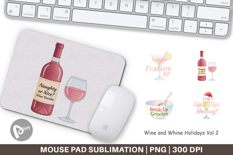 Mouse Pad Wine and Whine Quotes example image 1