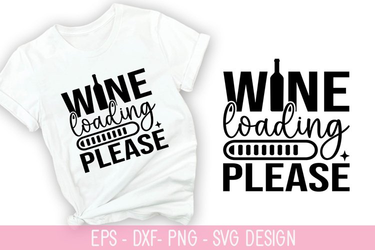 Wine loading please wait SVG - Wine Quotes Design