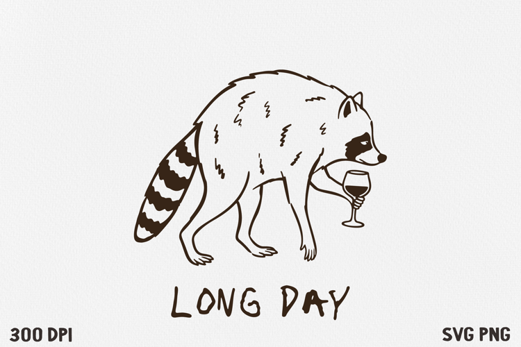 Funny Raccoon SVG PNG, Viral raccoon meme.