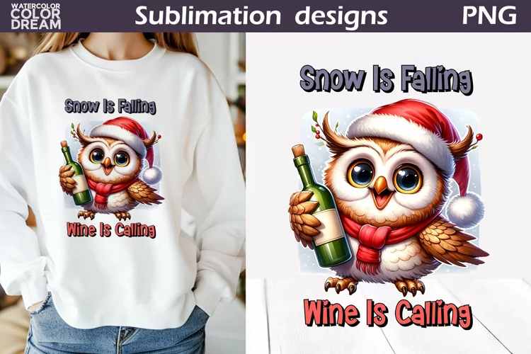 Wine Animal Christmas Sublimation | Sarcastic Christmas