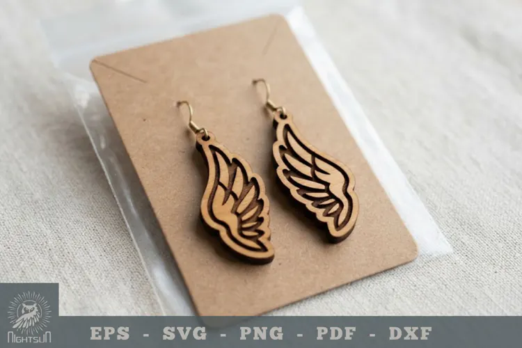 Wings Lasercut Earring 1