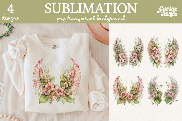 Wings Sublimation Bundle, Wings Clipart Bundle